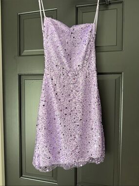 Lucy in the Sky Lavender Sequin Mini Dress